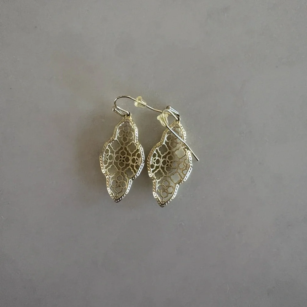 Kendra Scott Gold Filigree Drop Earrings - Elegant Women’s Jewelry